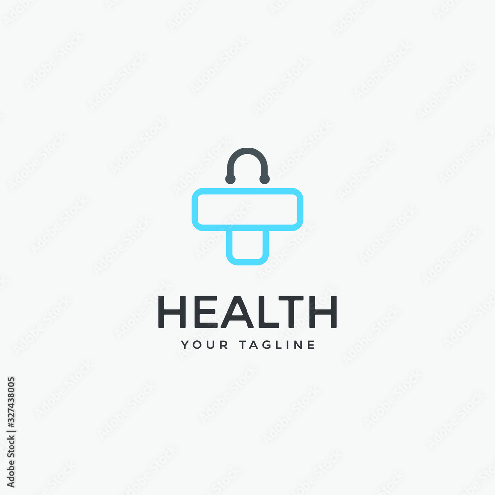 modern health or medical logo modern health or medical logo