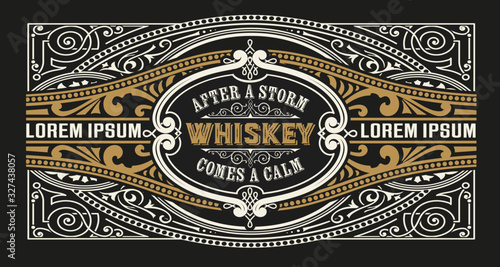 Vintage Label for packig. Vector layered