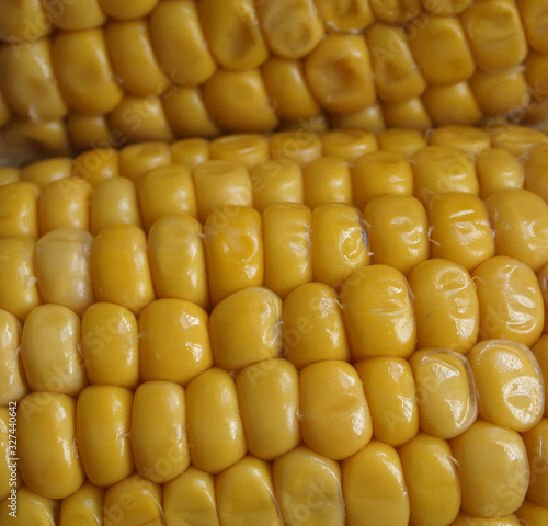 Valokuva close up of sweet korn grains