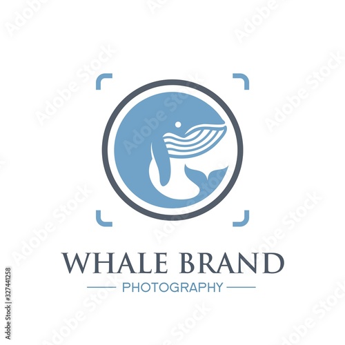 Whale Brand for Photography Logo