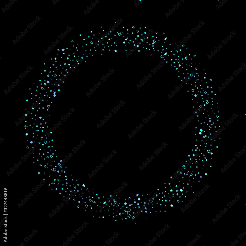 Blue, cyan, turquoise glitter stars, confetti. Blue, cyan, turquoise glitter stars, confetti.