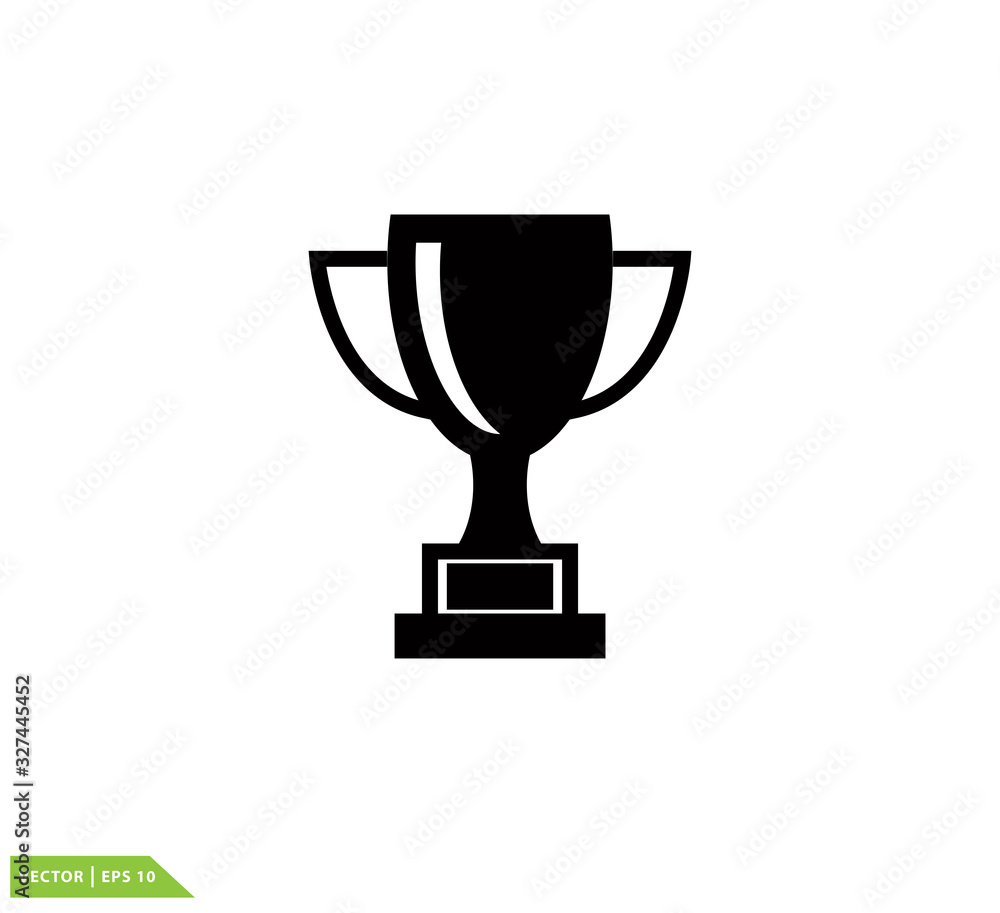 Trophy icon vector logo template Trophy icon vector logo template