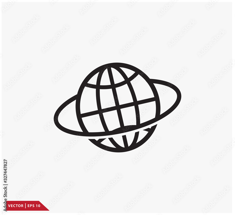 Globe icon vector logo design illustration Globe icon vector logo design illustration