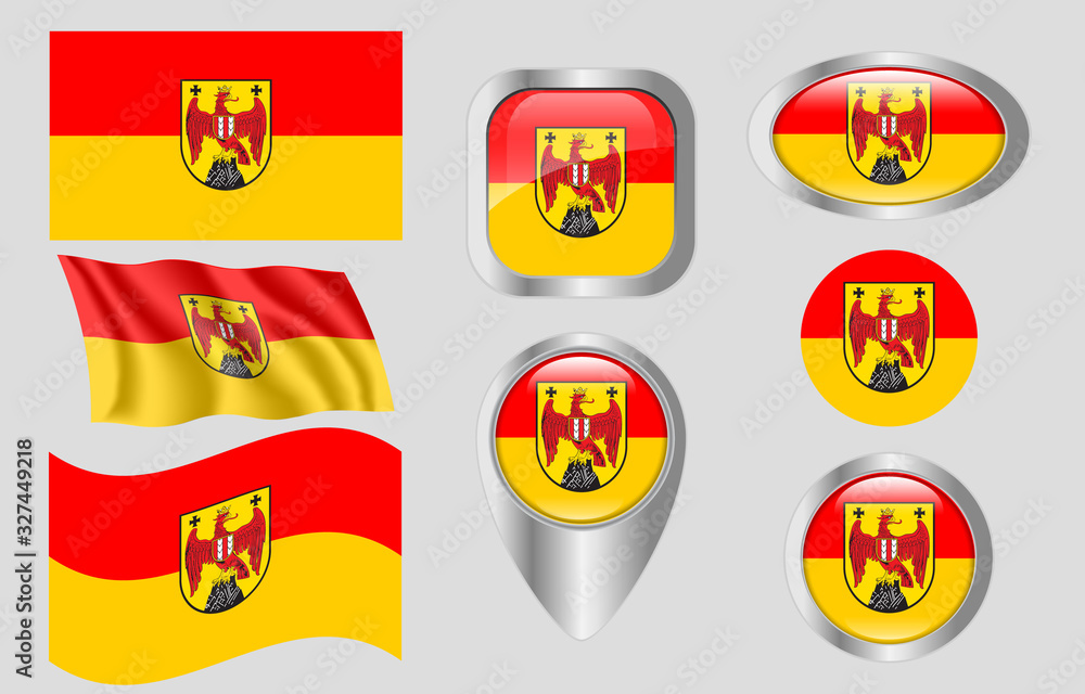 Flag of Burgenland, Austria Flag of Burgenland, Austria