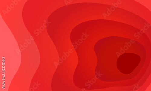 赤い空間、チューブ、血管の中のイメージイラスト