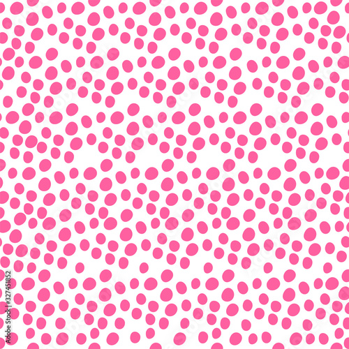 Colorful Hand-painted Aligned polka dot pattern variation