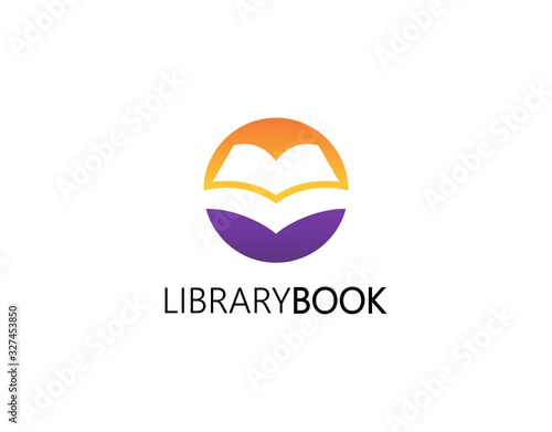 Unique Book Logo Template with Modern Concept. Design with Lovely Book Image in Negative Space Style Isolated on White Background. This Logo Suitable for Library, Bookstore, Publishing Company, etc.