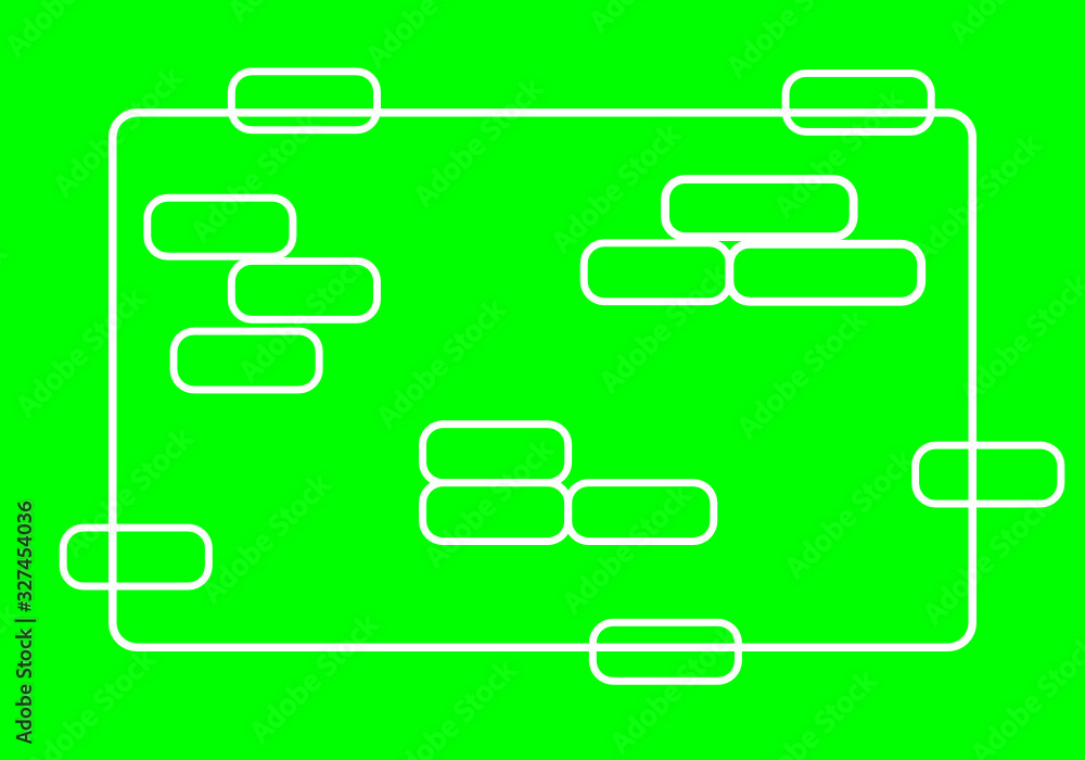 vector white square line frame with many little square on green background vector white square line frame with many little square on green background