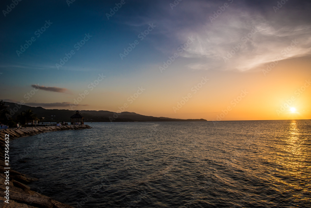 Tropical Island Sunset 