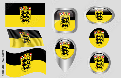 Flag of Baden-Württemberg, Germany