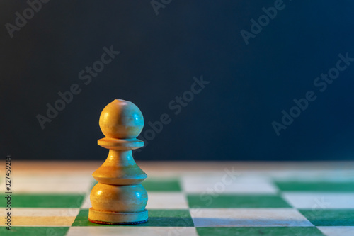 Image of Chess Pieces on Board for Game;