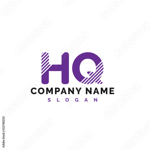 HQ Letter Logo Design. HQ letter logo Vector Illustration - Vector