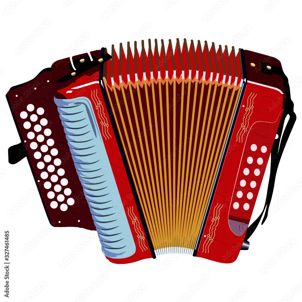 acordeón vallenato Stock Vector | Adobe Stock