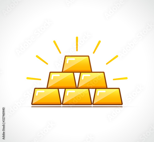 Vector gold icon symbol design