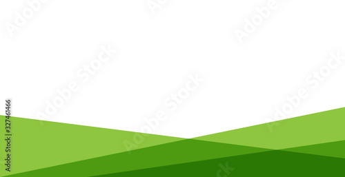 simple green background . flat green gradation . wavy background