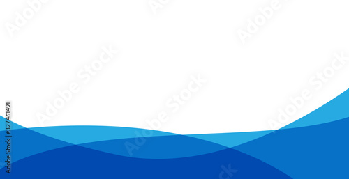 simple blue background . flat blue gradation . wavy background