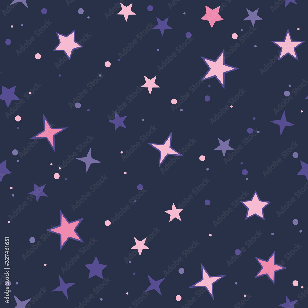 Vector seamless pattern with stars Vector seamless pattern with stars