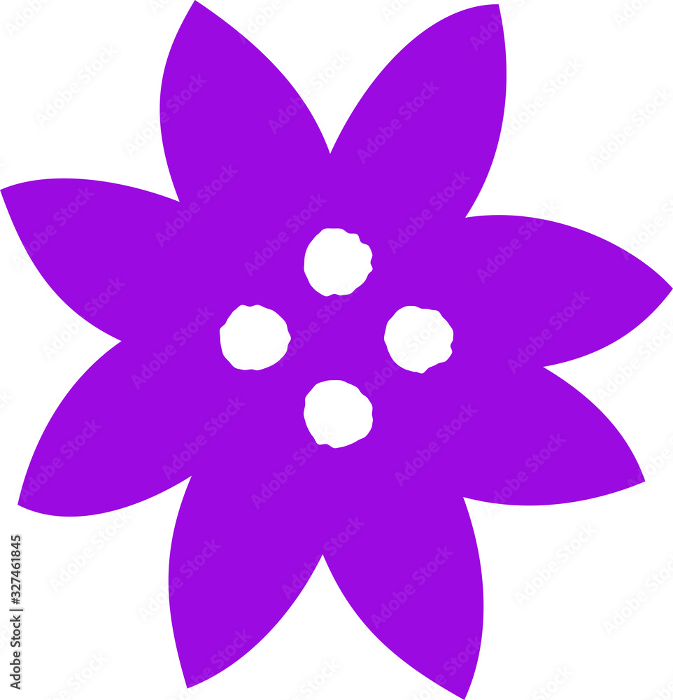 Hand-painted simple flower shape variation set.ai書き出し用 Hand-painted simple flower shape variation set.ai書き出し用