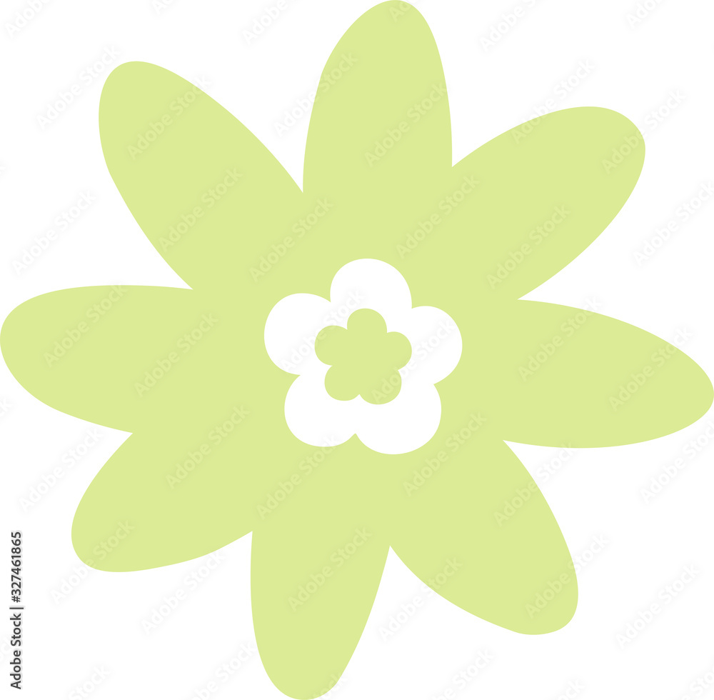 Hand-painted simple flower shape variation set.ai書き出し用 Hand-painted simple flower shape variation set.ai書き出し用
