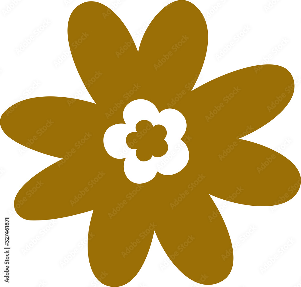 Hand-painted simple flower shape variation set.ai書き出し用 Hand-painted simple flower shape variation set.ai書き出し用