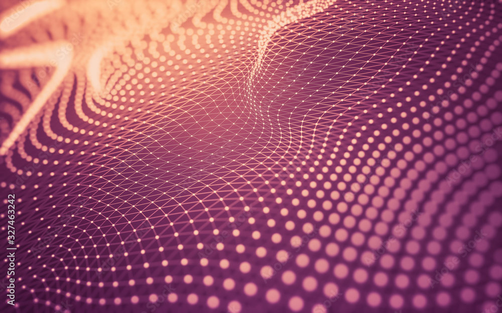 Abstract background. Molecules technology with polygonal shapes, connecting dots and lines. Connection structure. Big data visualization. Abstract background. Molecules technology with polygonal shapes, connecting dots and lines. Connection structure. Big data visualization.