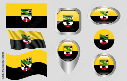 Flag of Saxony-Anhalt, Germany