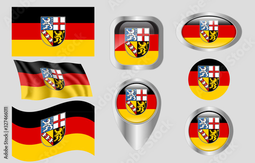 Free Download Flag of Saarland, Germany - GFXLoad