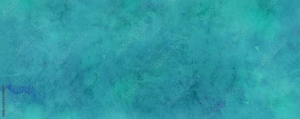 Fototapeta stare tło niebiesko zielonego papieru z marmurkową teksturą vintage w eleganckiej stronie internetowej lub z teksturowanym projektem papieru, trudnej sytuacji akwarela z rozpryskami farby