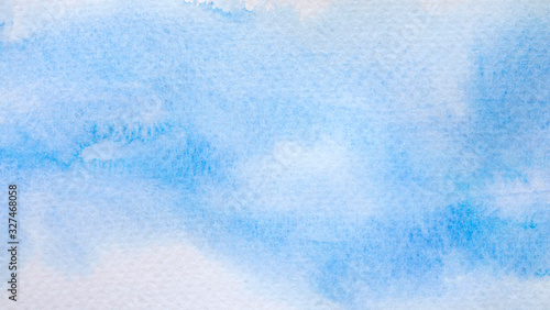 Blue water color background and texture.