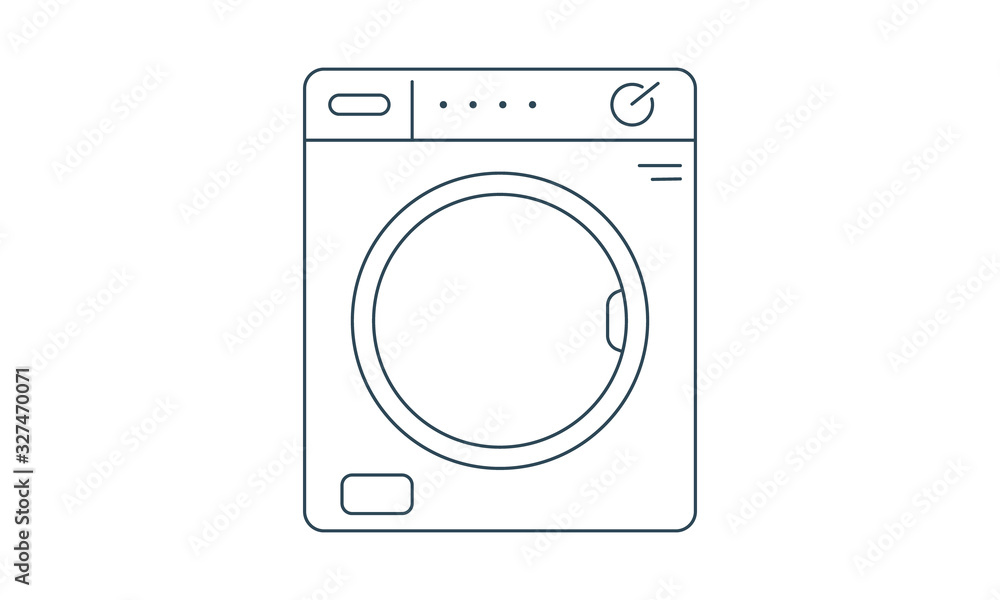 Washing machine icon for laundry and home appliances Washing machine icon for laundry and home appliances