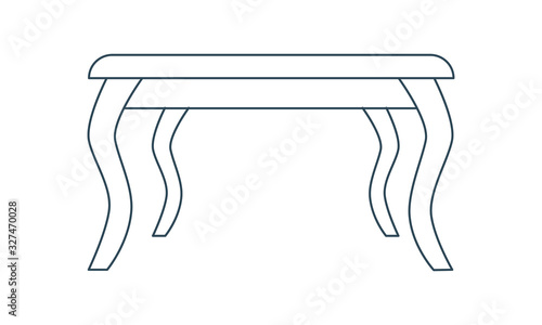 Table icon for furniture and home design