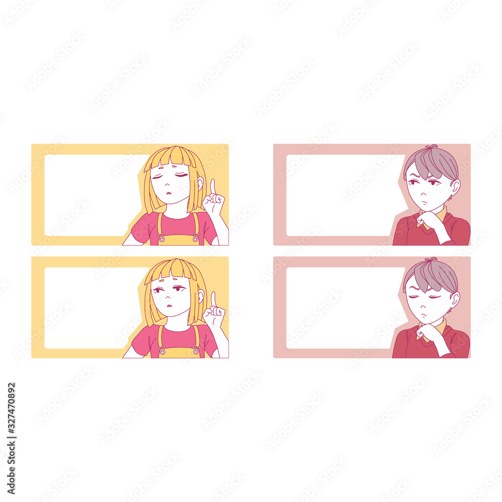 Set of empty message board, cards, paper note, notes, stickers, copy space for text. Cute child with frames on pastel color style. Flat design. vector illustration. school accessories Set of empty message board, cards, paper note, notes, stickers, copy space for text. Cute child with frames on pastel color style. Flat design. vector illustration. school accessories