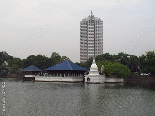 Seema Malakaya Temple in Colombo, Sri Lanka photo