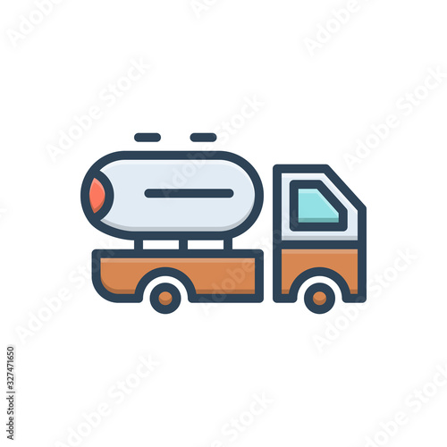 Color illustration icon for supplier 