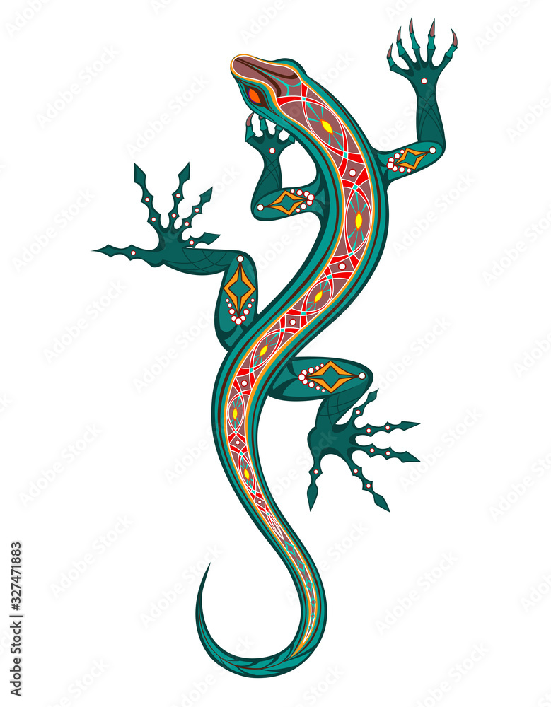 Obraz premium Green lizard