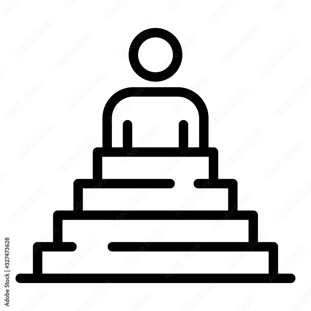 Excellence podium icon. Outline excellence podium vector icon for web design isolated on white background Excellence podium icon. Outline excellence podium vector icon for web design isolated on white background