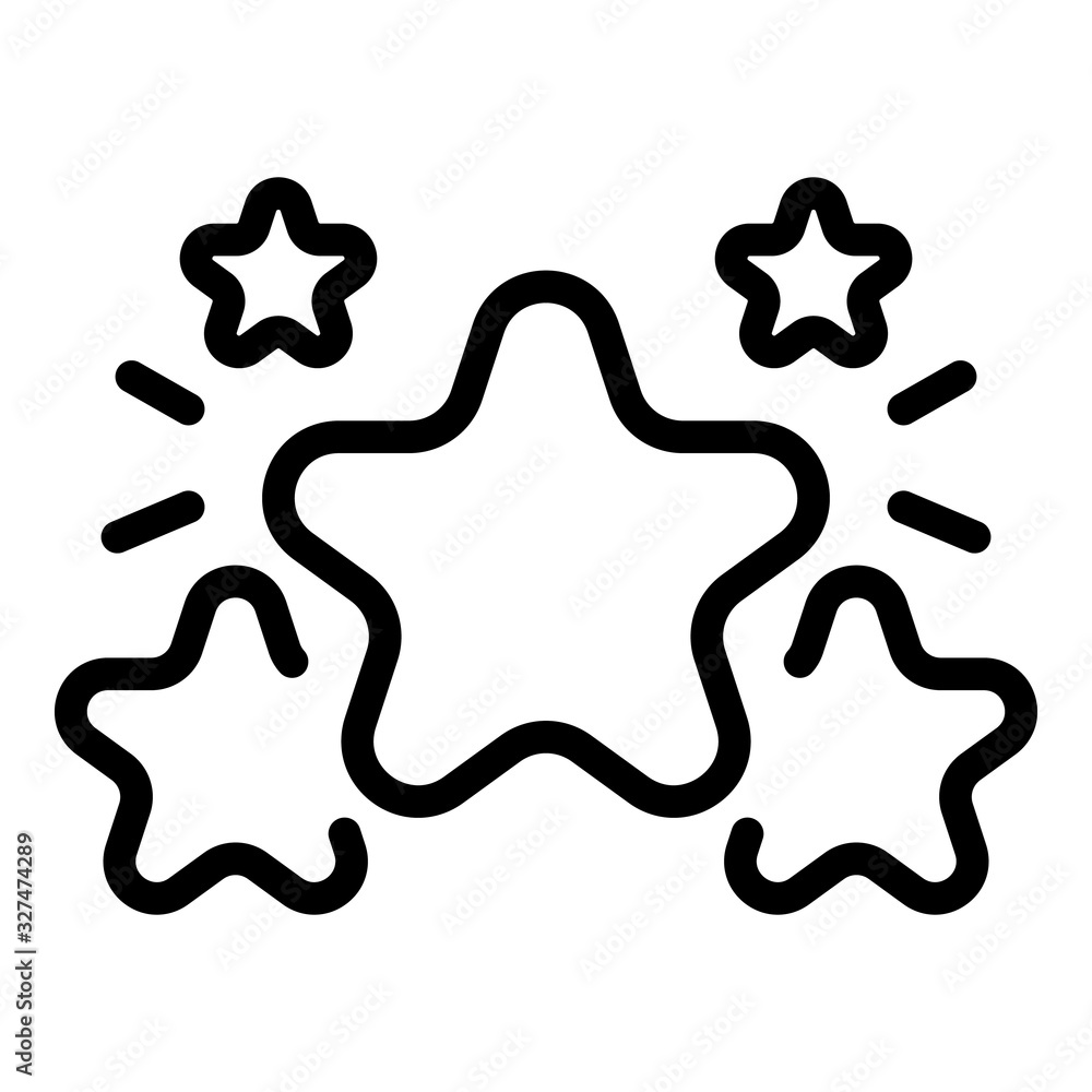Five star rating icon. Outline five star rating vector icon for web design isolated on white background Five star rating icon. Outline five star rating vector icon for web design isolated on white background