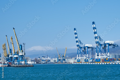 Image of the sea trading port.