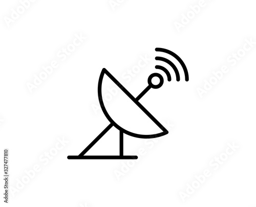 Antenna line icon
