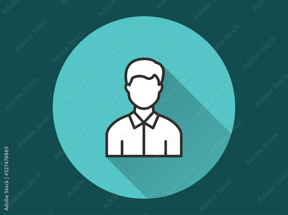 Businessman icon for graphic and web design. Businessman icon for graphic and web design.