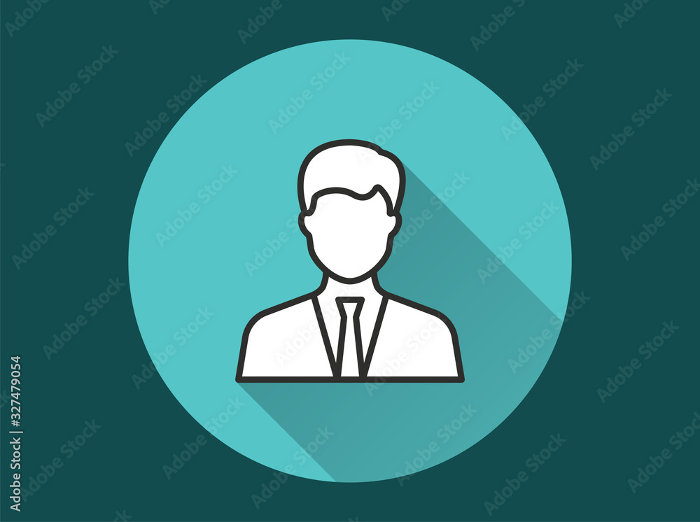 Businessman icon for graphic and web design. Businessman icon for graphic and web design.
