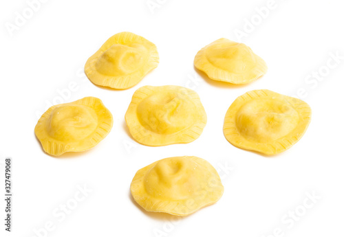 italian ravioli isolated