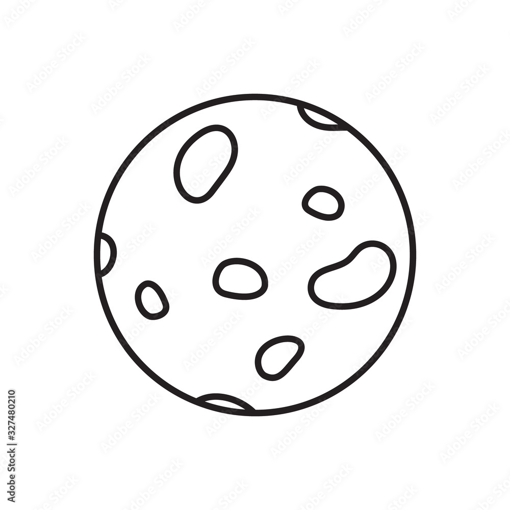 Cosmetic sponge icon. Thin line art logo of natural hygiene product. Black simple illustration. Contour isolated vector image on white background. Round porous sponge for face cleaning Cosmetic sponge icon. Thin line art logo of natural hygiene product. Black simple illustration. Contour isolated vector image on white background. Round porous sponge for face cleaning