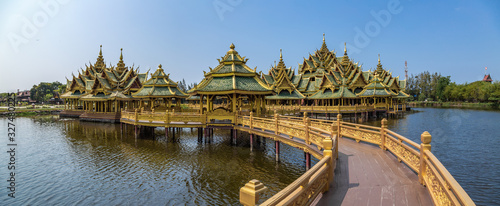 Ancient City temples, Muang Boran in Bangkok Thailand photo