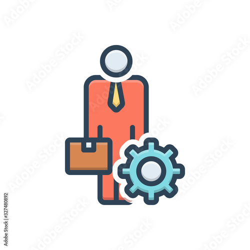 Color illustration icon for ancillary 
