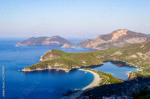 view of Blue Lagoon in Oludeniz, Turkey