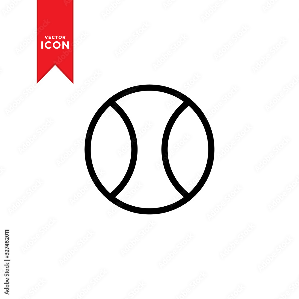 Tennis ball icon vector. Simple design on trendy icon. Tennis ball icon vector. Simple design on trendy icon.
