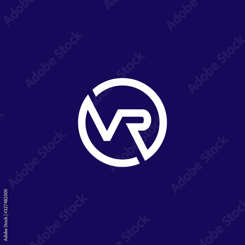 letter vr logo, initial vr logo designs . modern abstract style