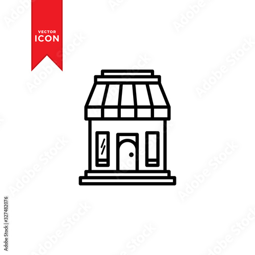 Wallpaper Mural Shop icon vector. Shop store icon symbol illustration. Flat design style on trendy icon. Torontodigital.ca