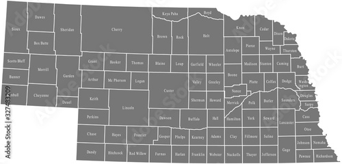 map of Nebraska photo